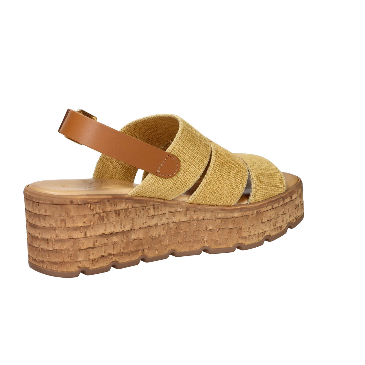 Sandalia con cuña para mujer Ariel 17171 Amarillo