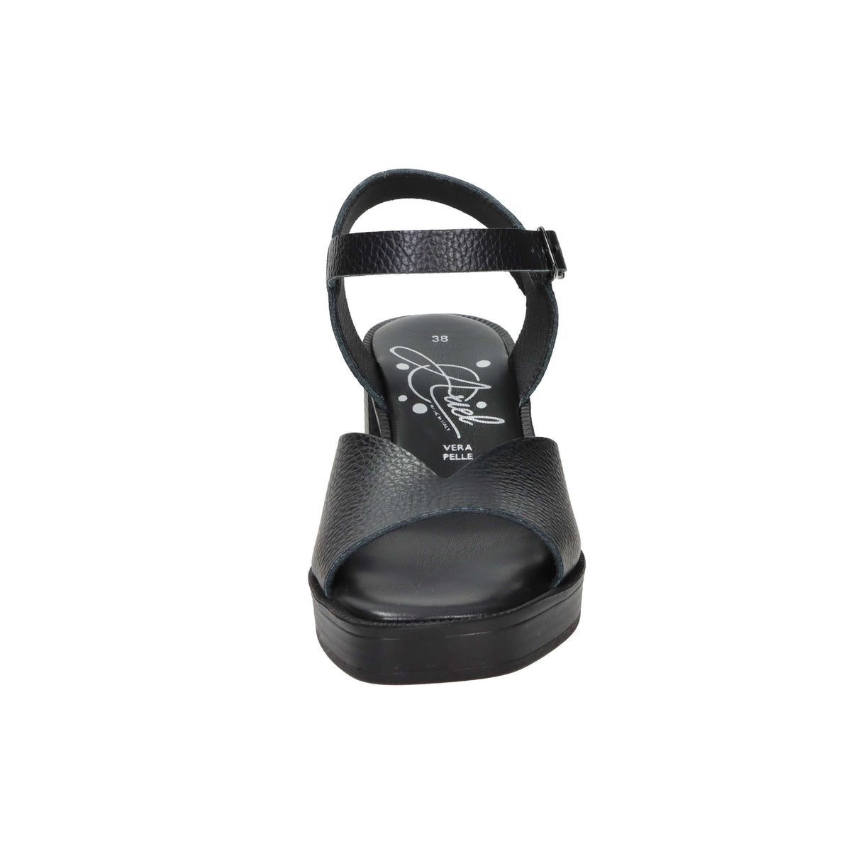 Ariel Donna Sandalo con tacco 17198 Nero