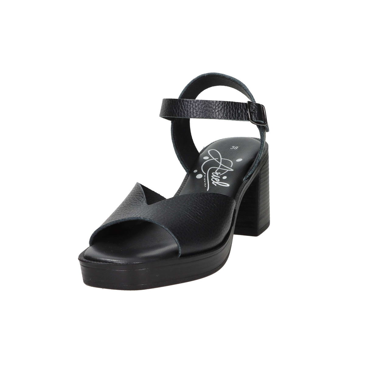 Ariel Donna Sandalo con tacco 17198 Nero