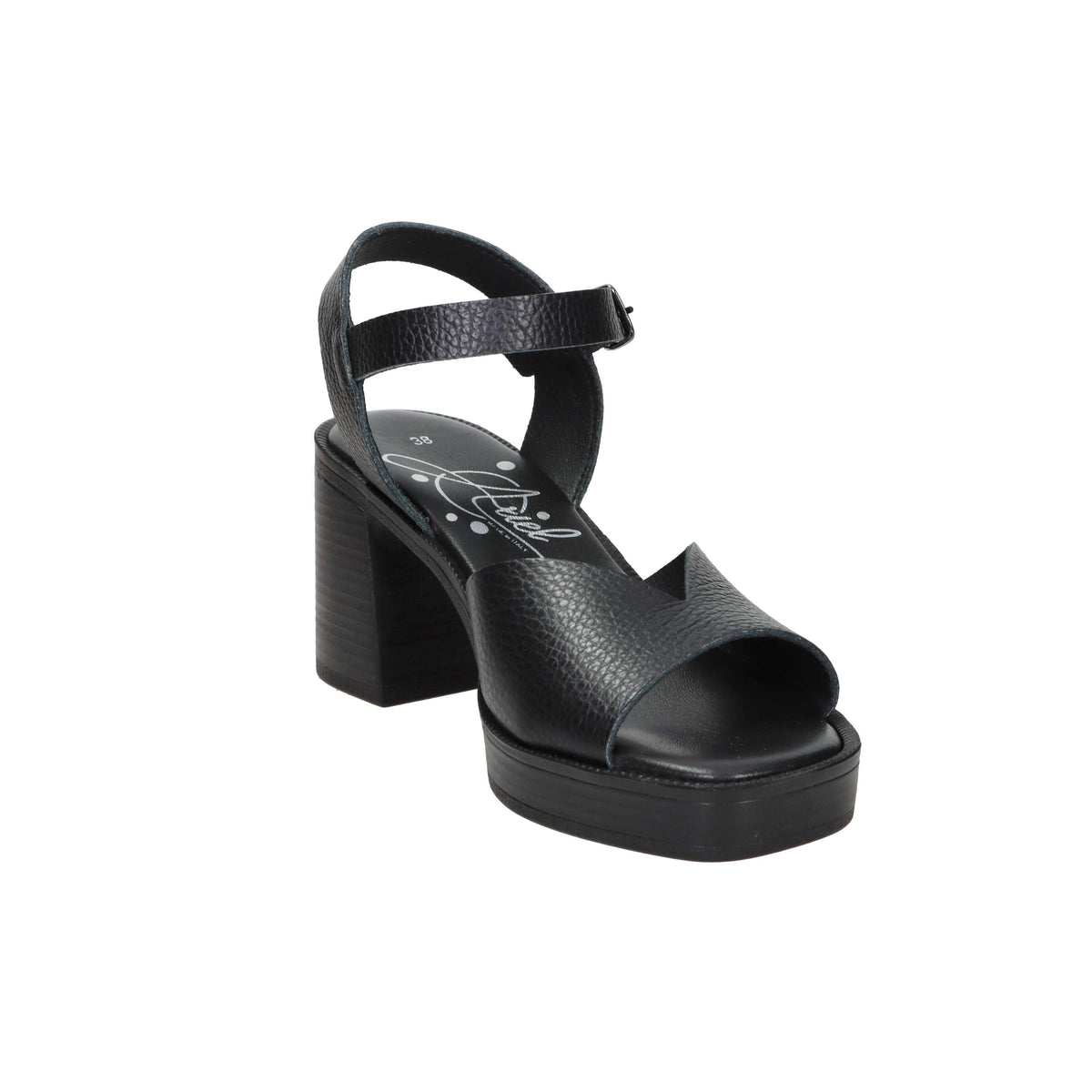 Ariel Donna Sandalo con tacco 17198 Nero