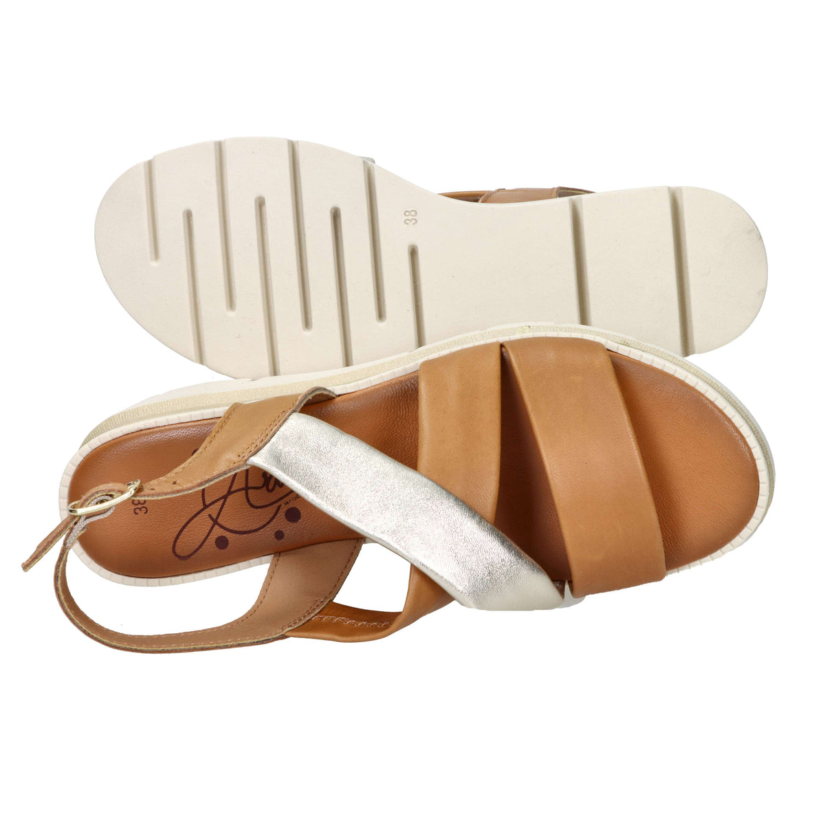 Ariel Damen Keilsandalette 17147 Leder