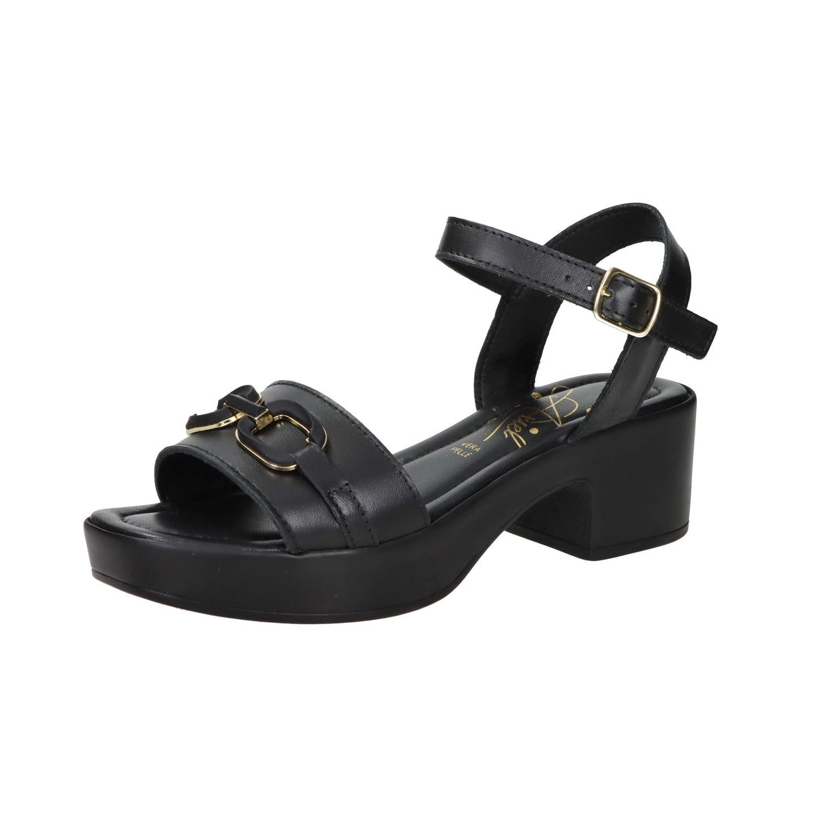Sandalia con tacón para mujer Ariel 17232 Negro