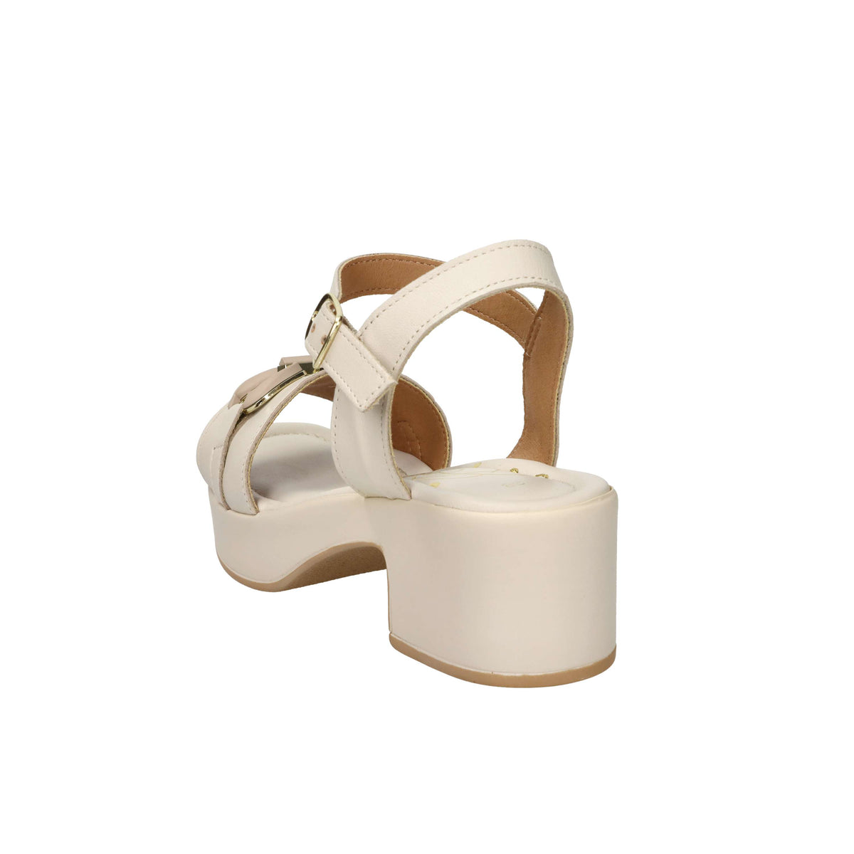 Sandalia con tacón para mujer Ariel 17232 Beige