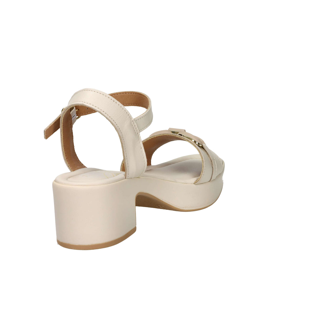 Sandalia con tacón para mujer Ariel 17232 Beige