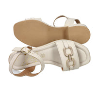 Sandalia con tacón para mujer Ariel 17232 Beige