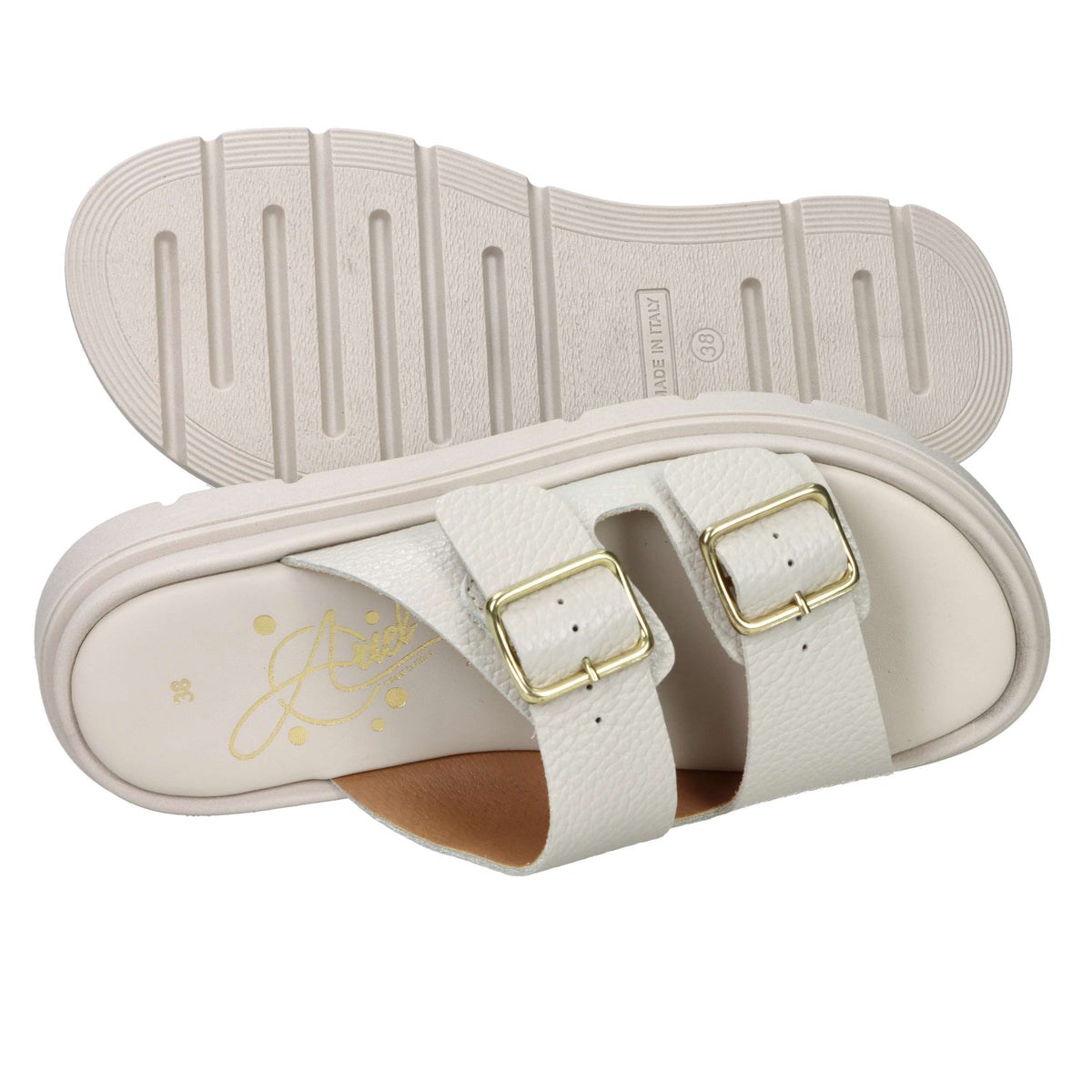 Sandalia baja para mujer Ariel 16365 Beige