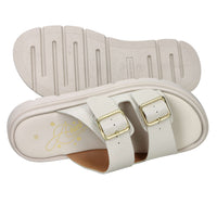 Sandalia baja para mujer Ariel 16365 Beige