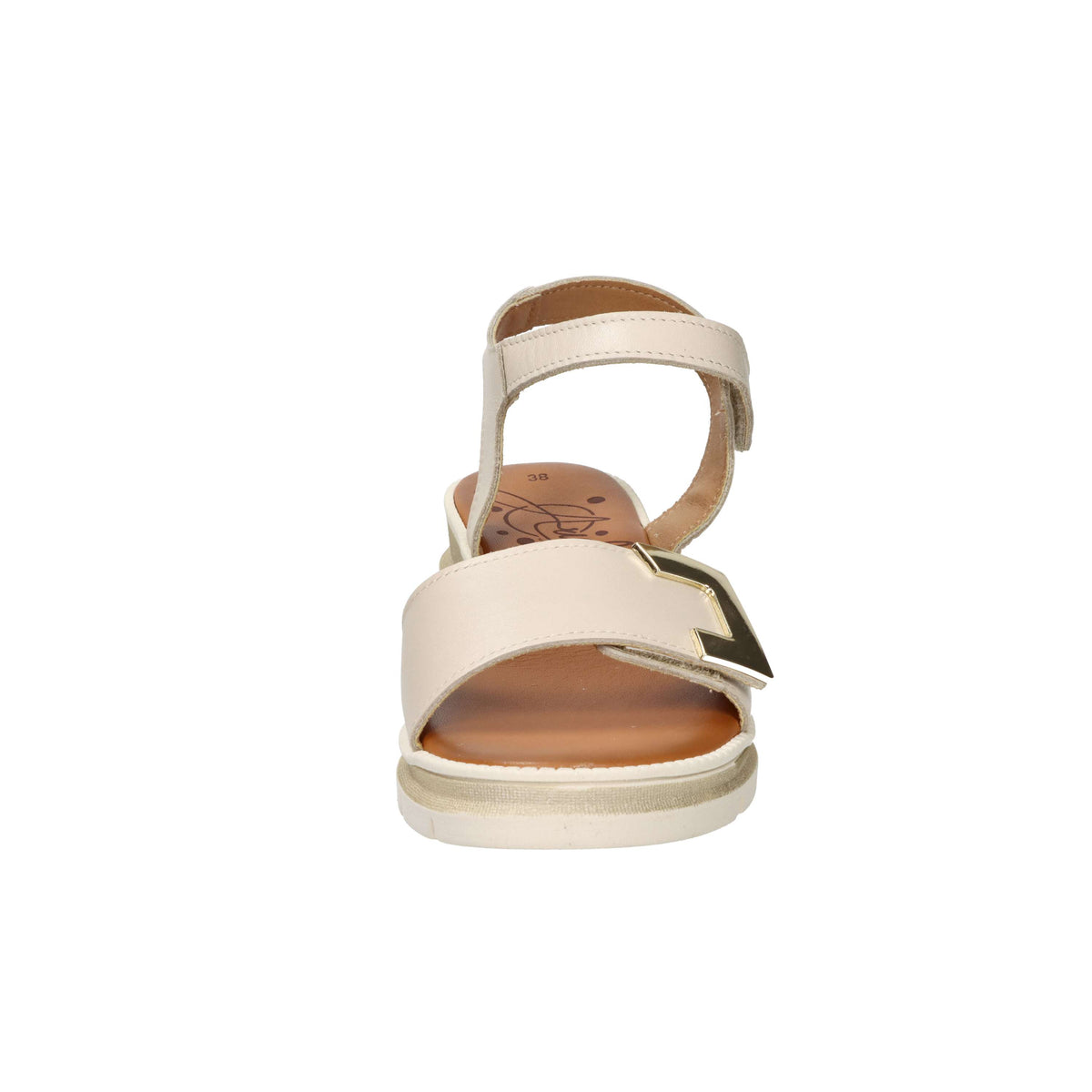 Ariel Donna Sandalo con zeppa 17142 Beige
