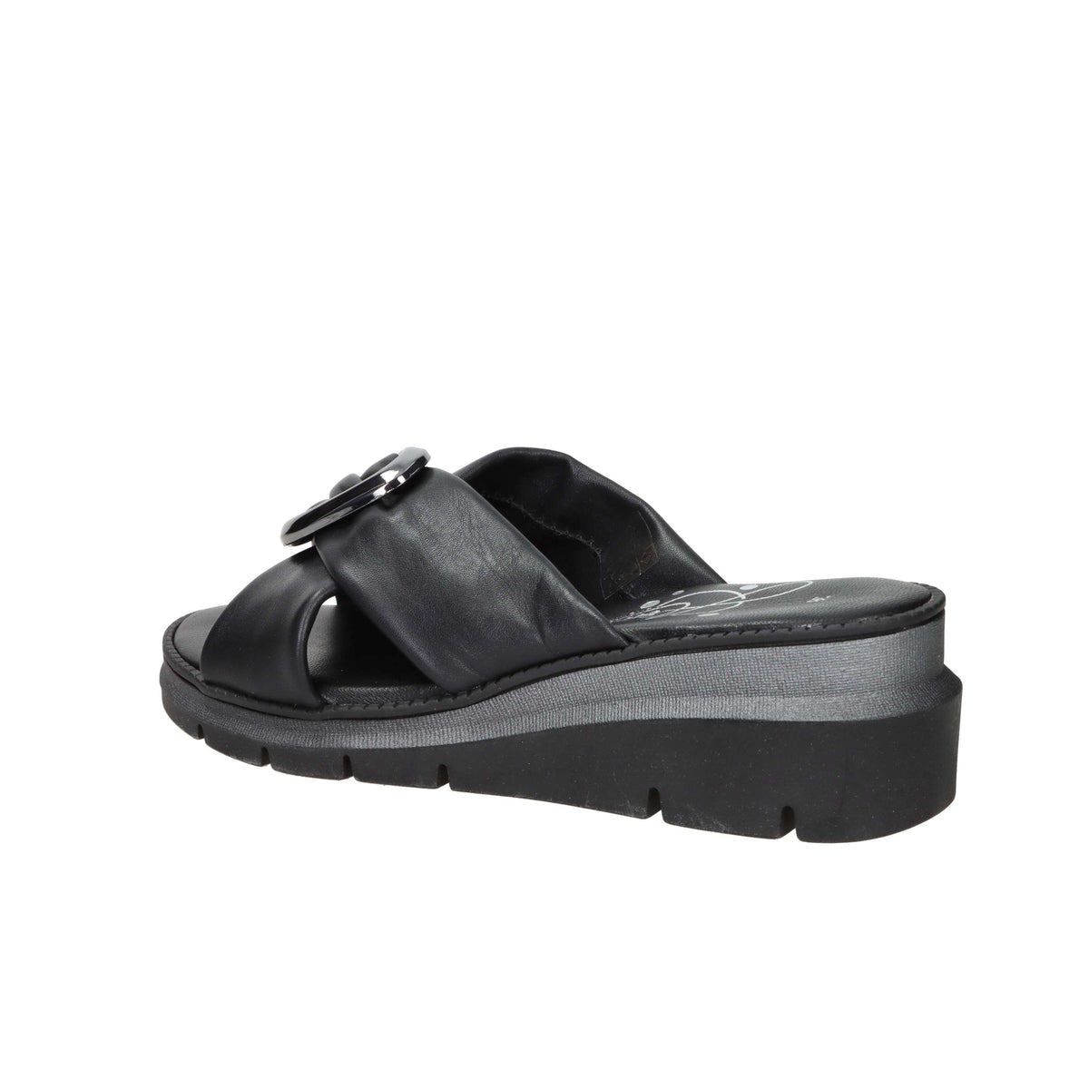 Sandalia con cuña para mujer Ariel 17152 Negro