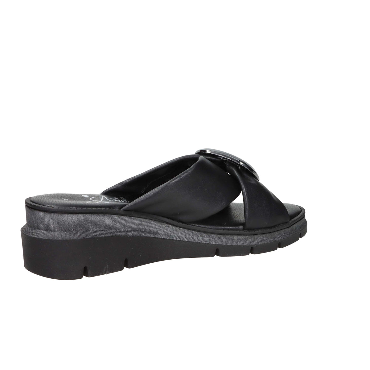 Sandalia con cuña para mujer Ariel 17152 Negro