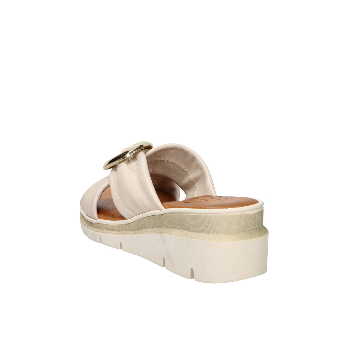 Ariel Damen Pantoletten mit Keilabsatz 17152 Beige