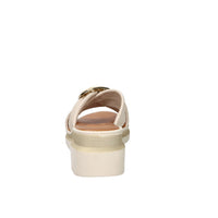 Ariel Damen Pantoletten mit Keilabsatz 17152 Beige