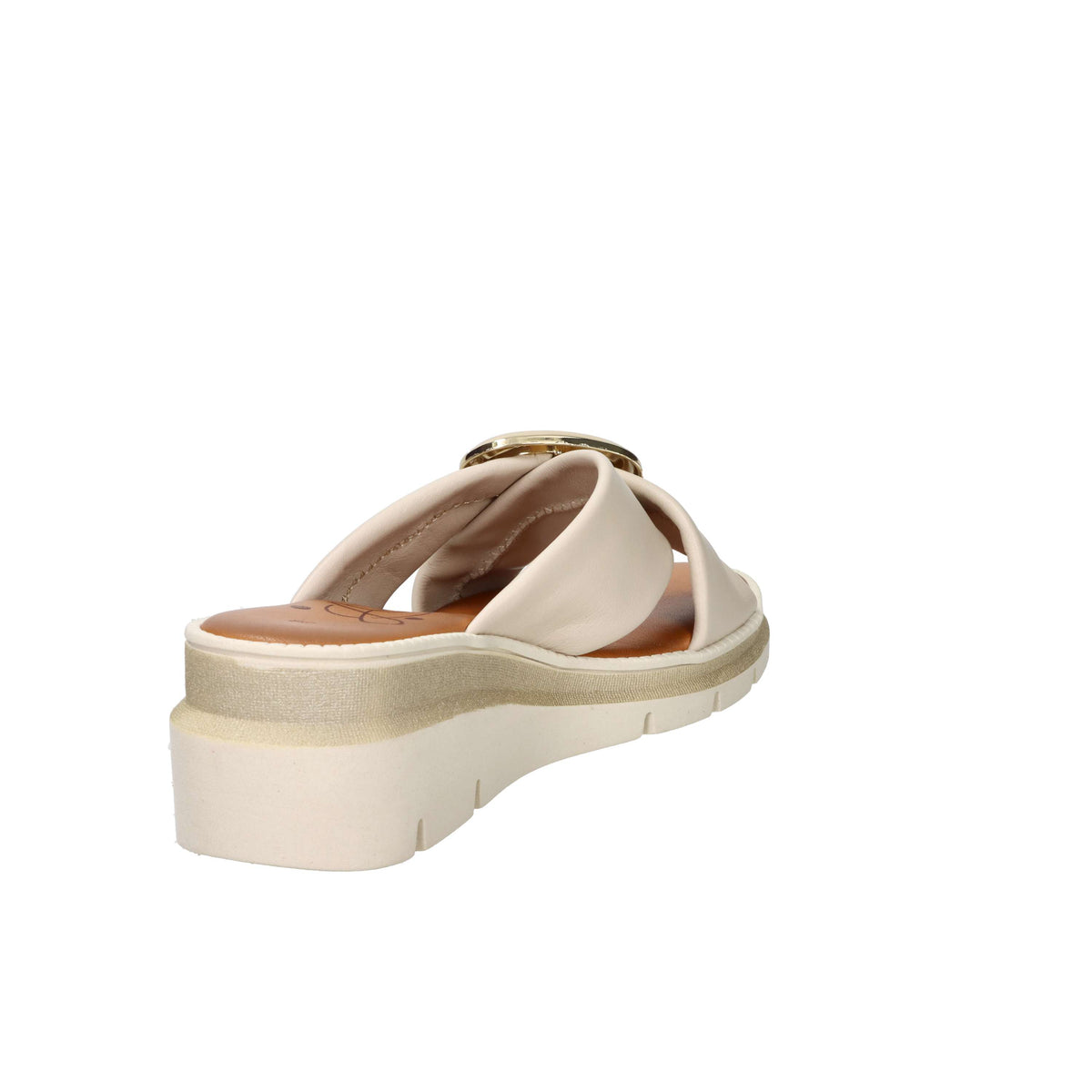 Ariel Damen Pantoletten mit Keilabsatz 17152 Beige