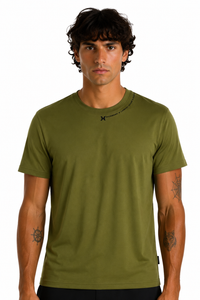 Richmond X Uomo T-shirt UMP26037TS Verde militare