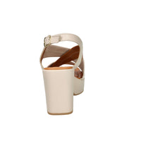 Ariel Mujer Sandalia con tacón 17236 Beige/Cuero