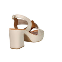 Ariel Mujer Sandalia con tacón 17236 Beige/Cuero