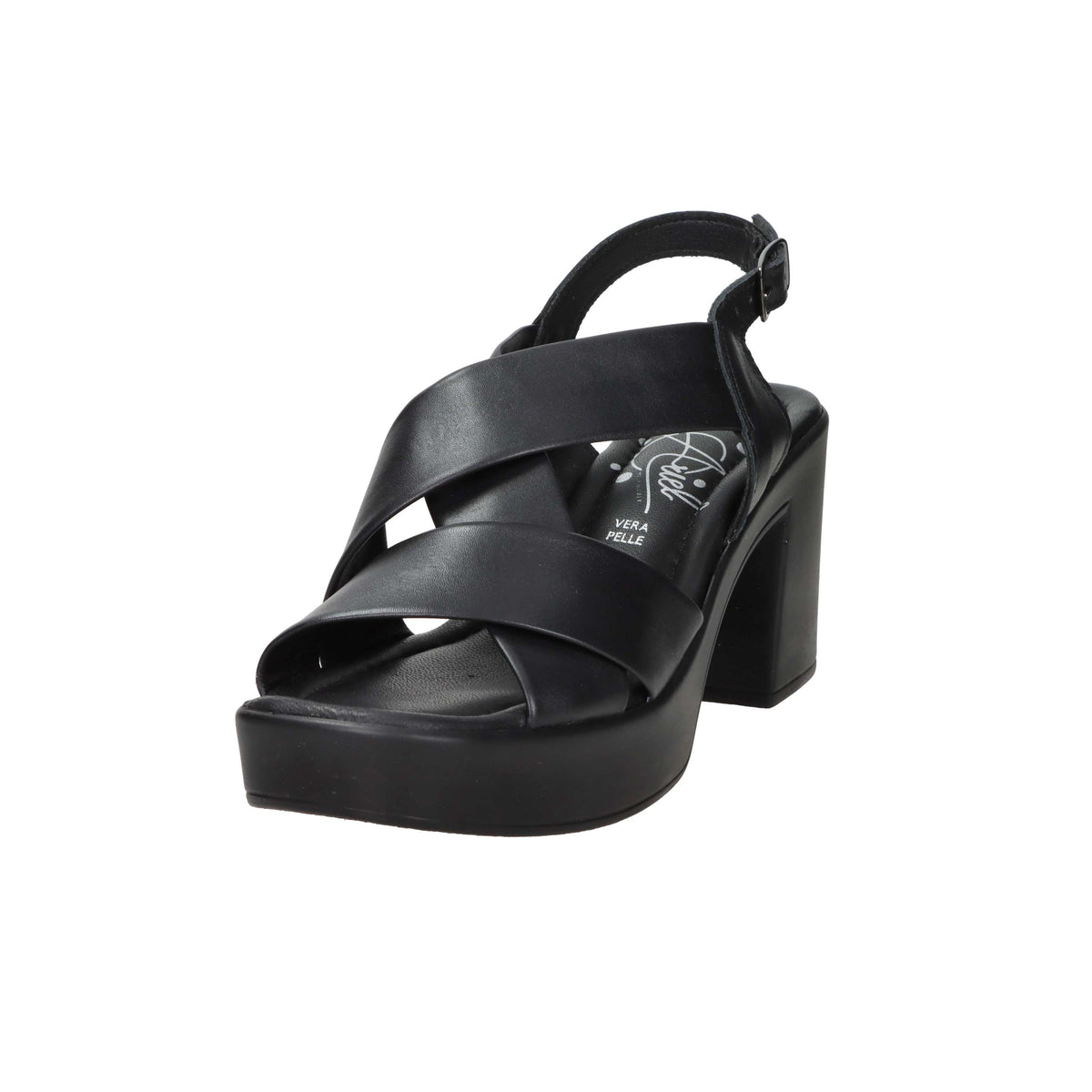 Ariel Damen Sandale mit Absatz 17236 Schwarz