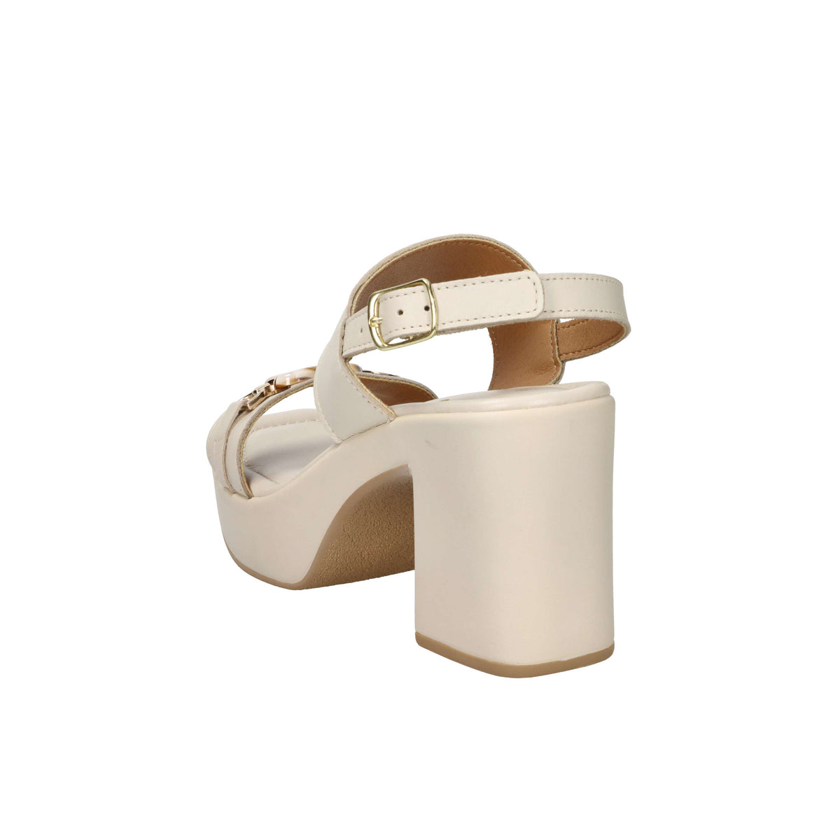 Ariel Mujer Sandalia con tacón 17238 Beige