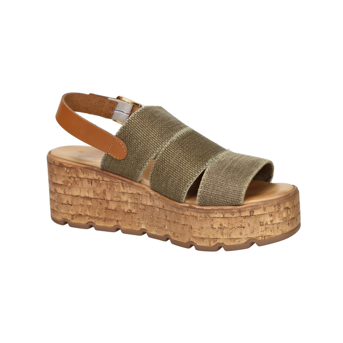 Ariel Damen Sandale mit Keilabsatz 17171 Taupe