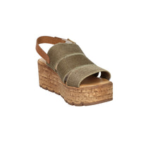 Ariel Mujer Sandalia con cuña 17171 Topo