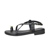 Ariel Mujer Sandalia baja 17247 Negro