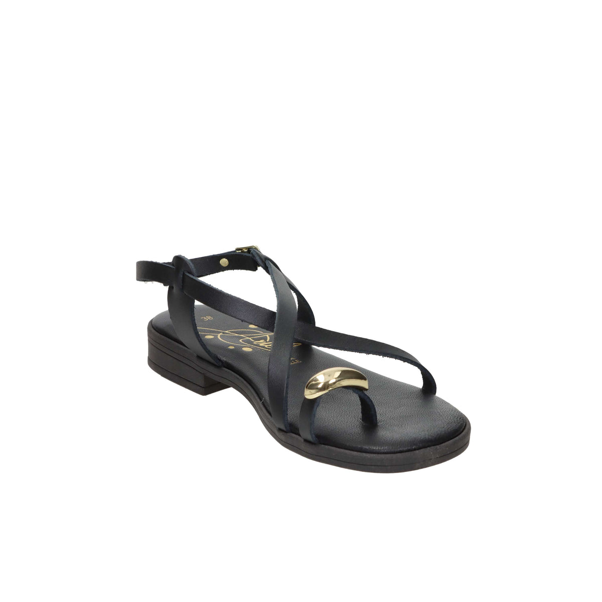 Ariel Mujer Sandalia baja 17247 Negro
