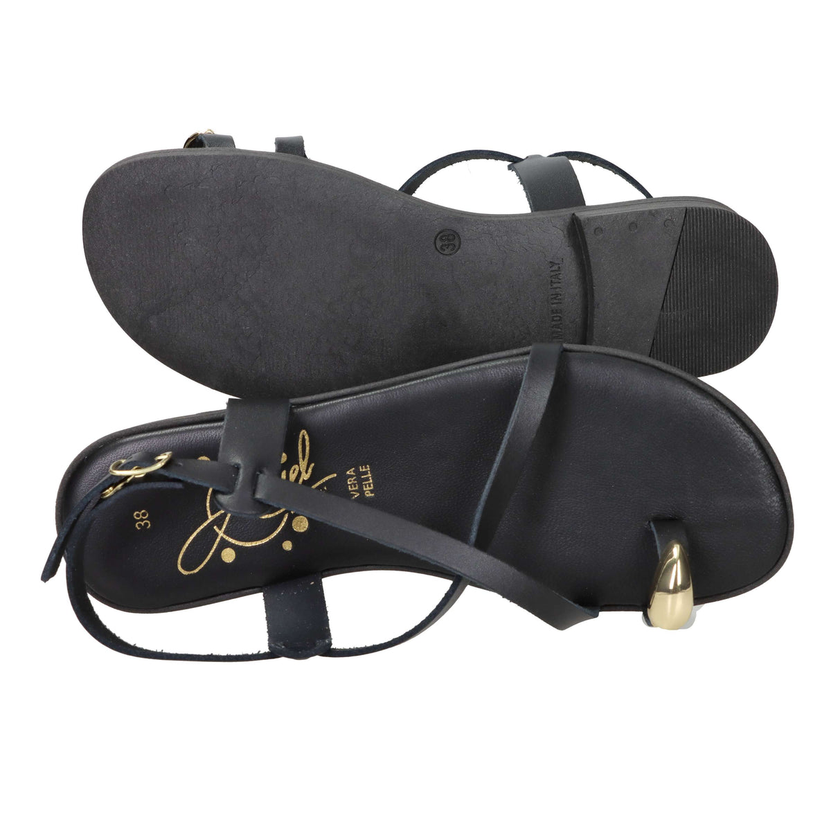 Ariel Mujer Sandalia baja 17247 Negro