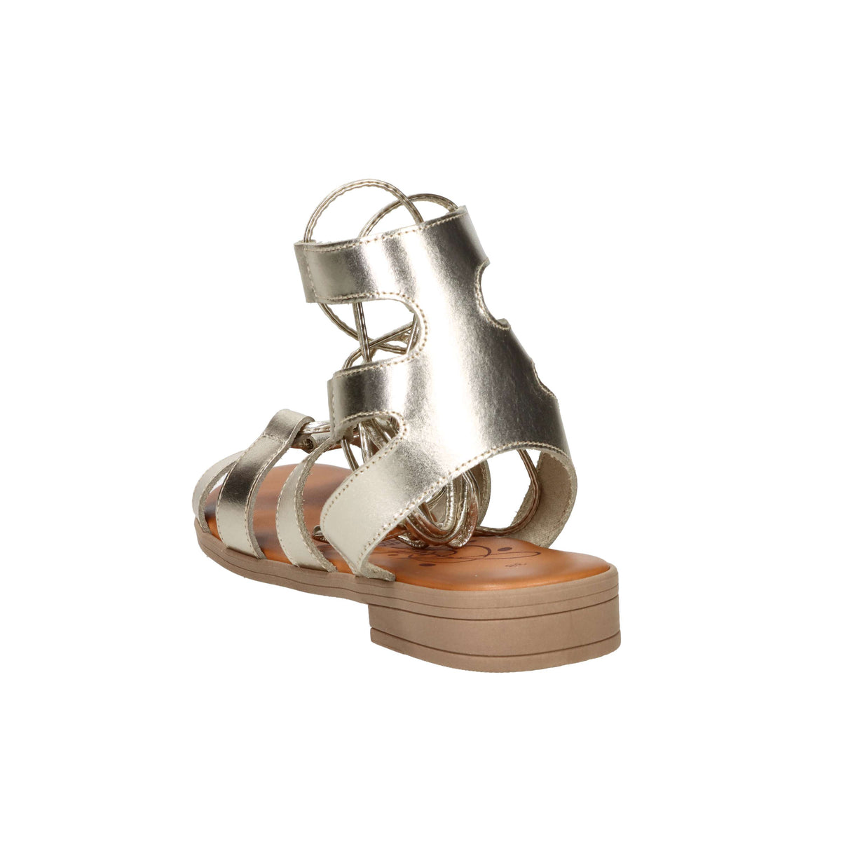Ariel Damen Flache Sandalen 17253 Platin