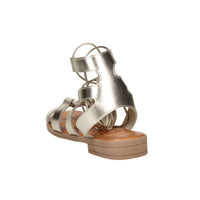 Ariel Damen Flache Sandalen 17253 Platin
