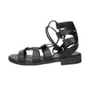 Sandalia baja para mujer Ariel 17253 Negro
