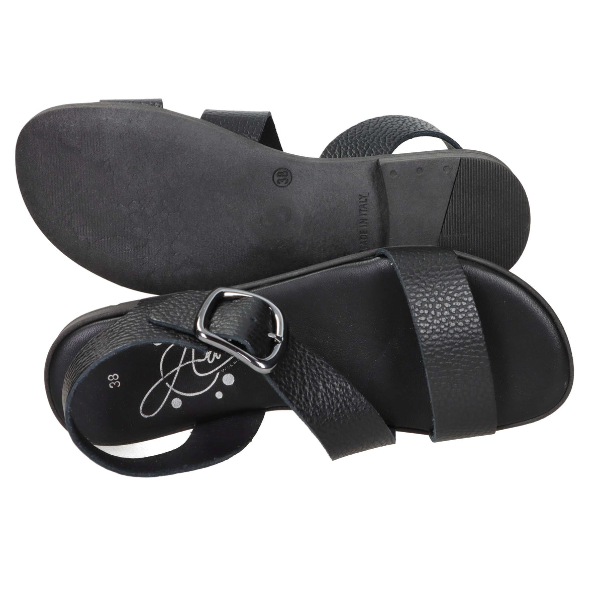 Sandalia baja para mujer Ariel 17070 Negro
