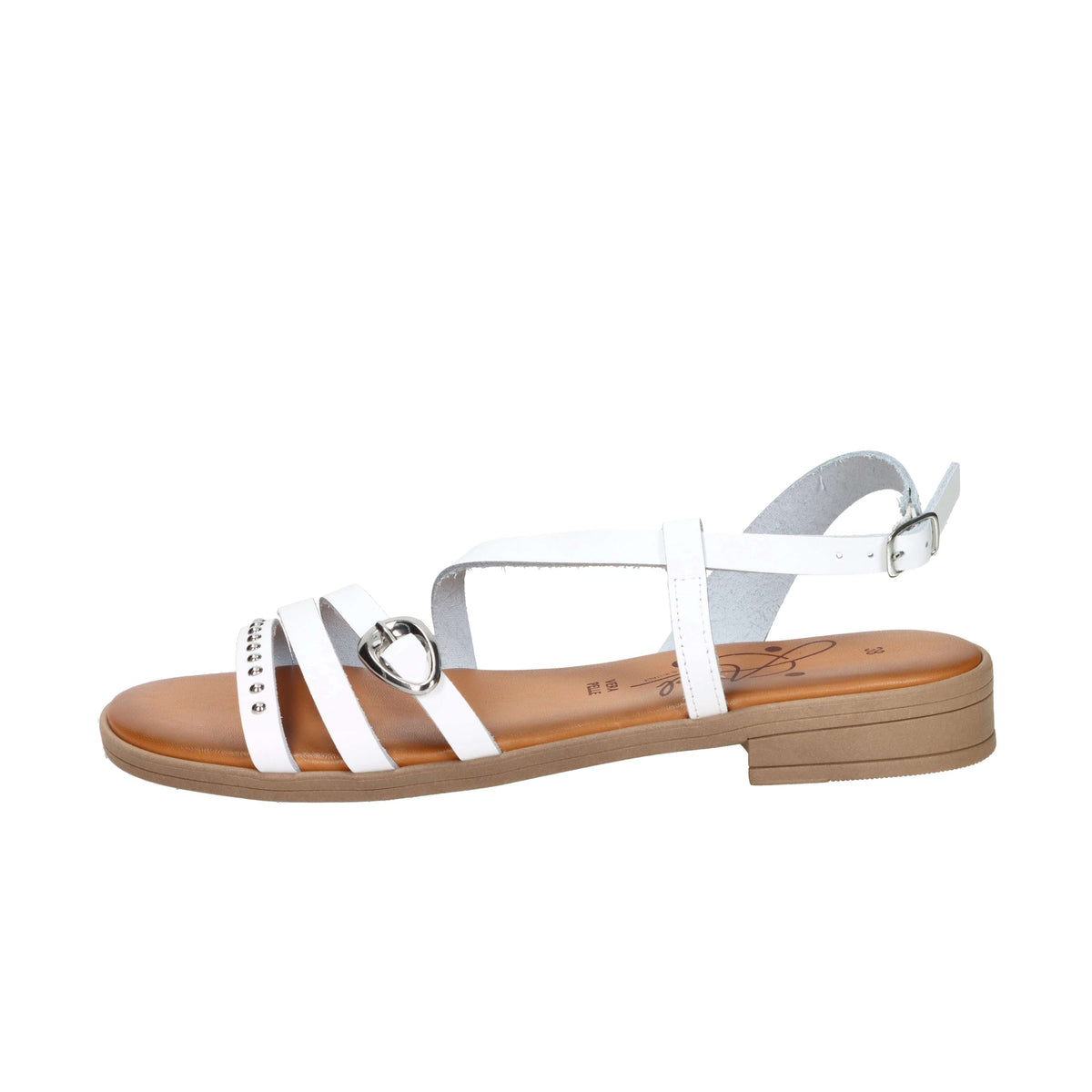 Sandalia baja para mujer Ariel 17090 Blanco
