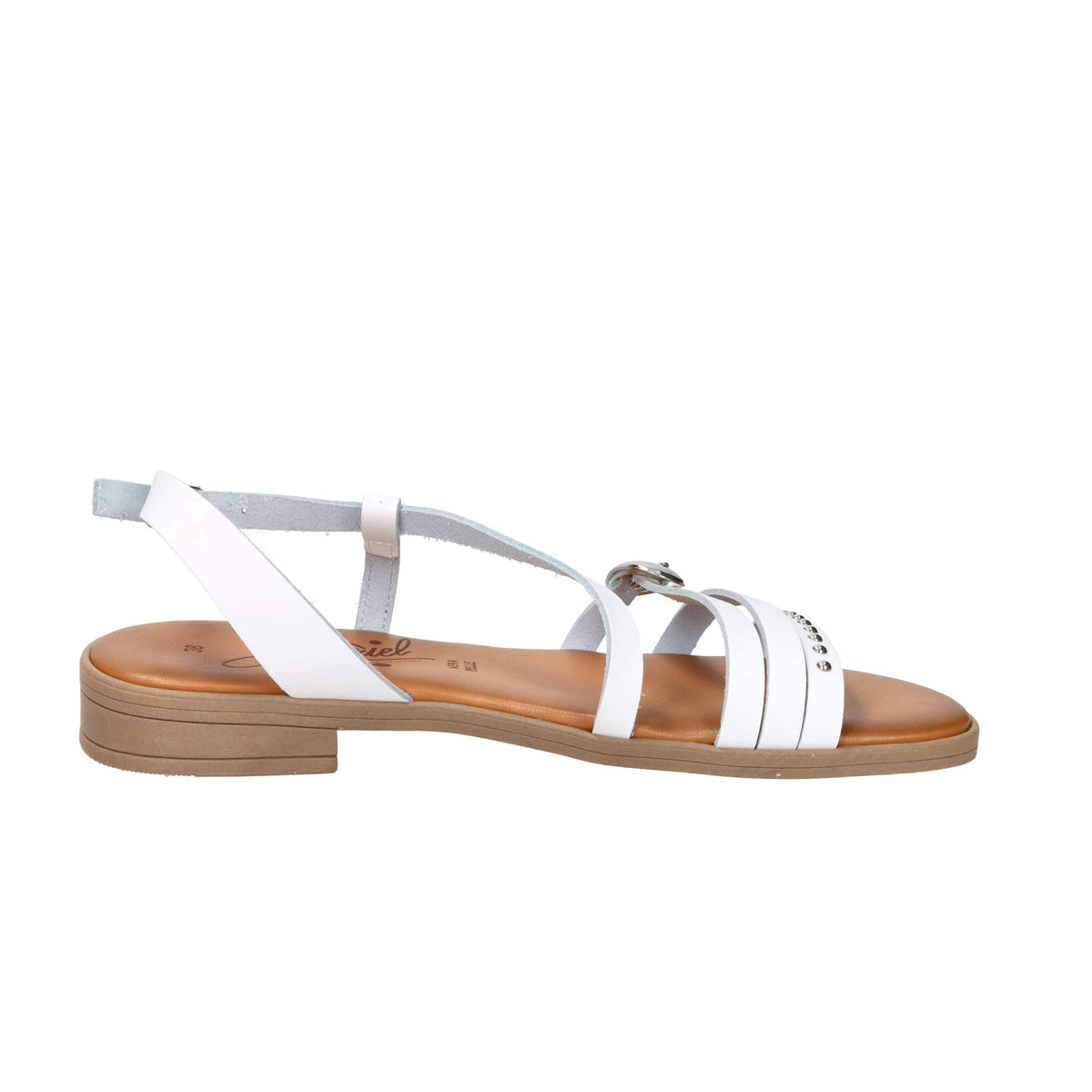 Sandalia baja para mujer Ariel 17090 Blanco