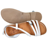 Sandalia baja para mujer Ariel 17090 Blanco