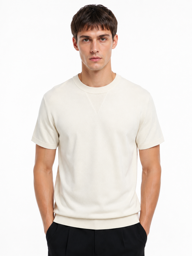 Richmond X Uomo Maglia UMP26023MA Panna