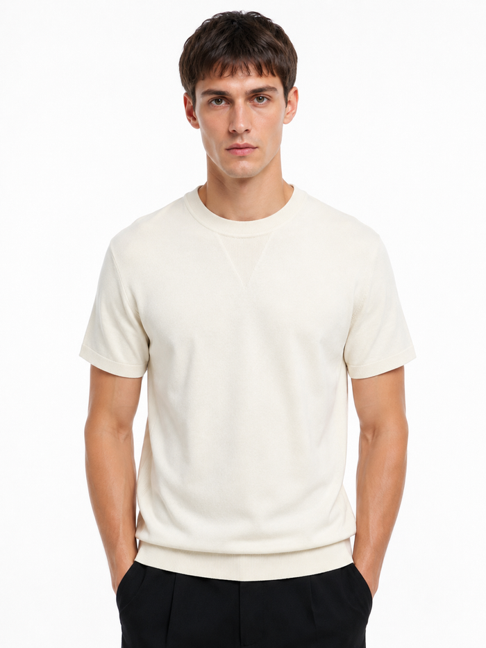 Richmond X Uomo Maglia UMP26023MA Panna