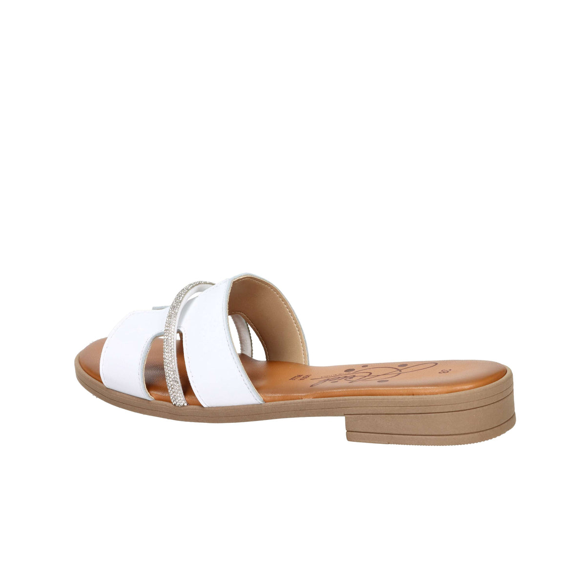 Ariel Damen flache Hausschuhe 17288 Weiß