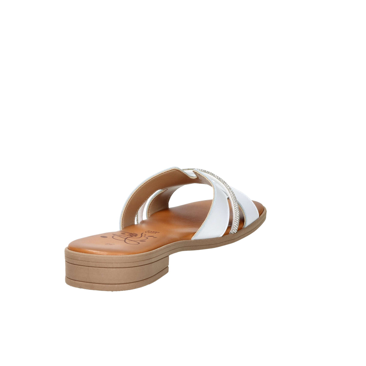 Ariel Damen flache Hausschuhe 17288 Weiß