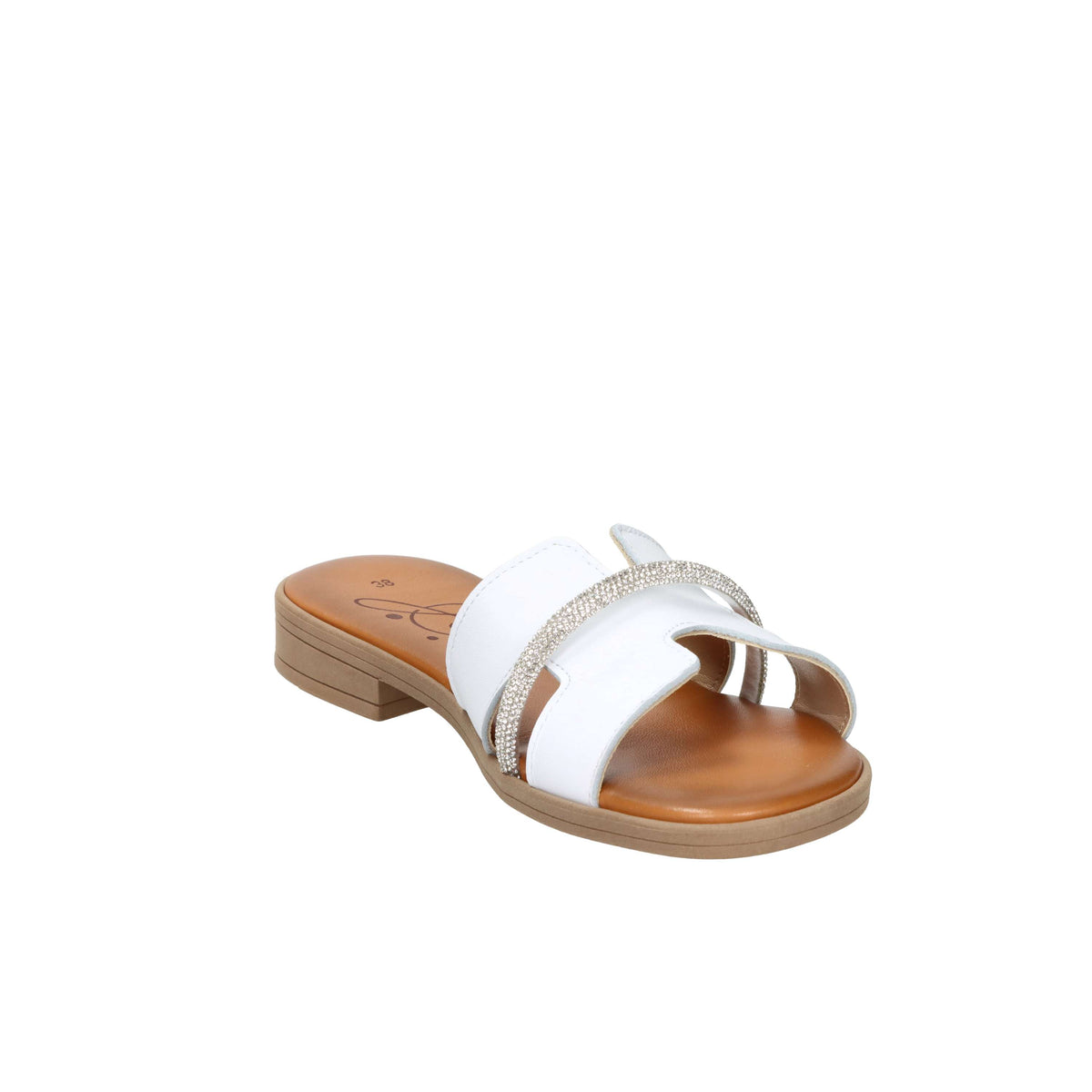 Ariel Damen flache Hausschuhe 17288 Weiß