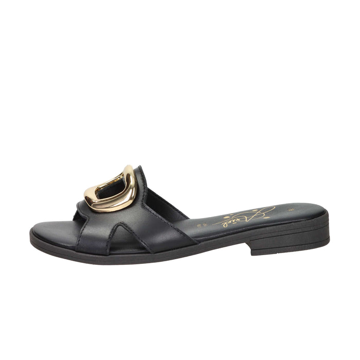 Ariel Mujer Zapatilla baja 17243 Negro/Oro