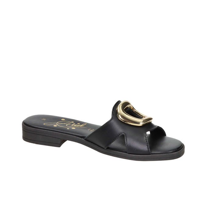 Ariel Mujer Zapatilla baja 17243 Negro/Oro