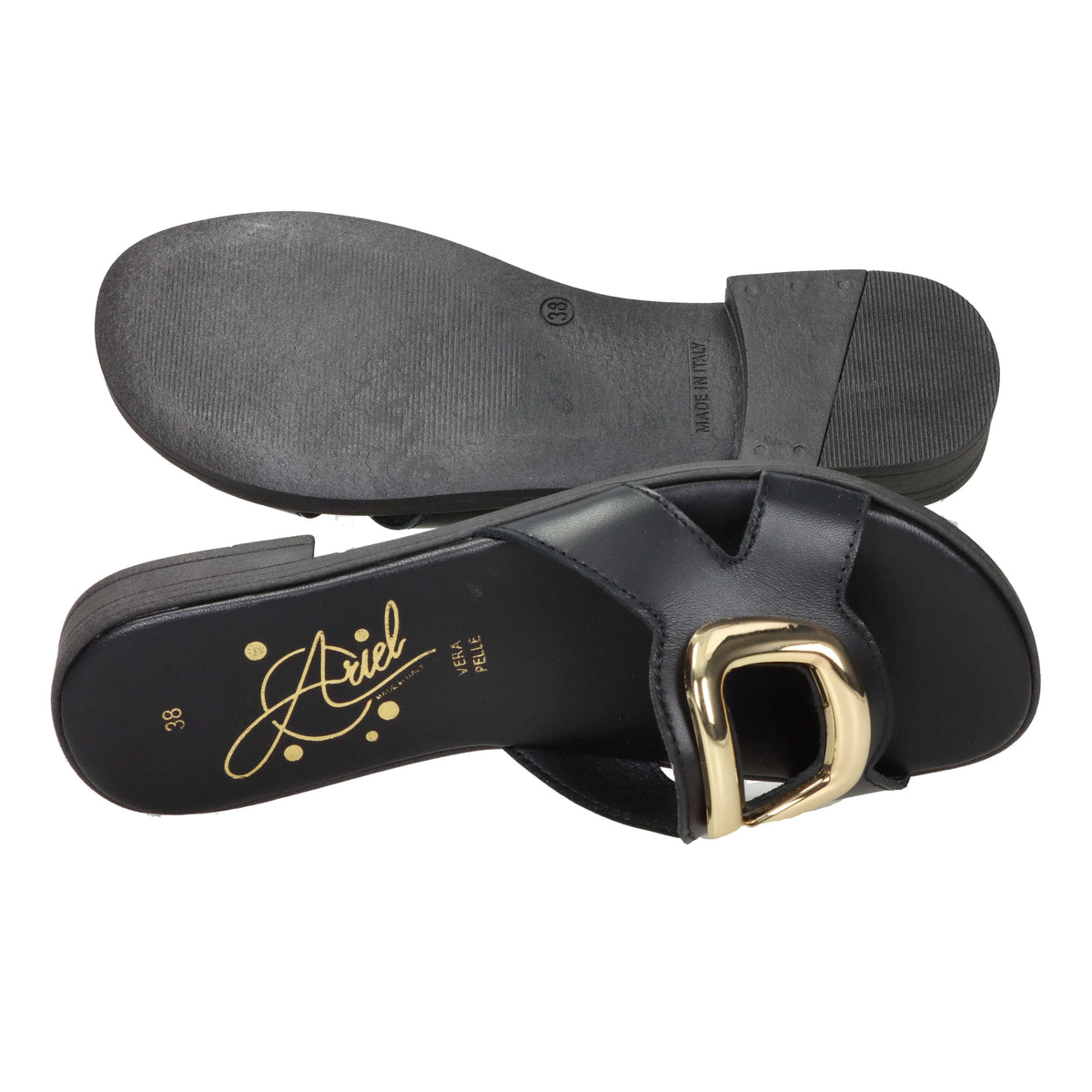 Ariel Mujer Zapatilla baja 17243 Negro/Oro