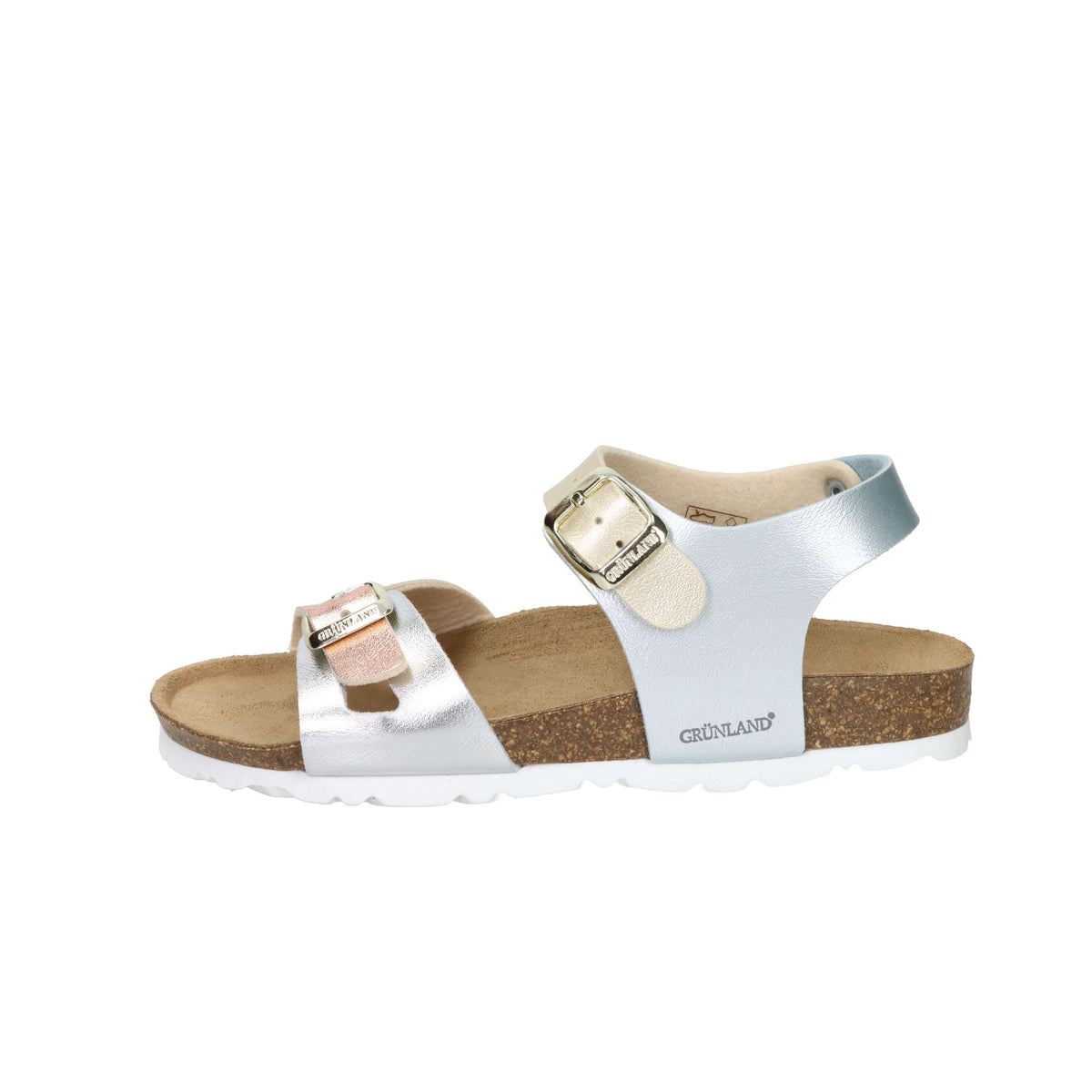 Grunland Bambine e ragazze Sandalo SB0646-40 Argento