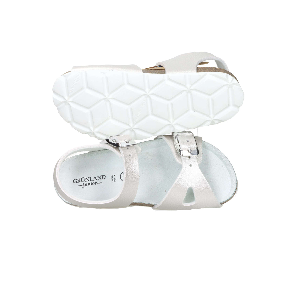 Grunland Niñas y chicas Sandalia SB0392-40 Plata