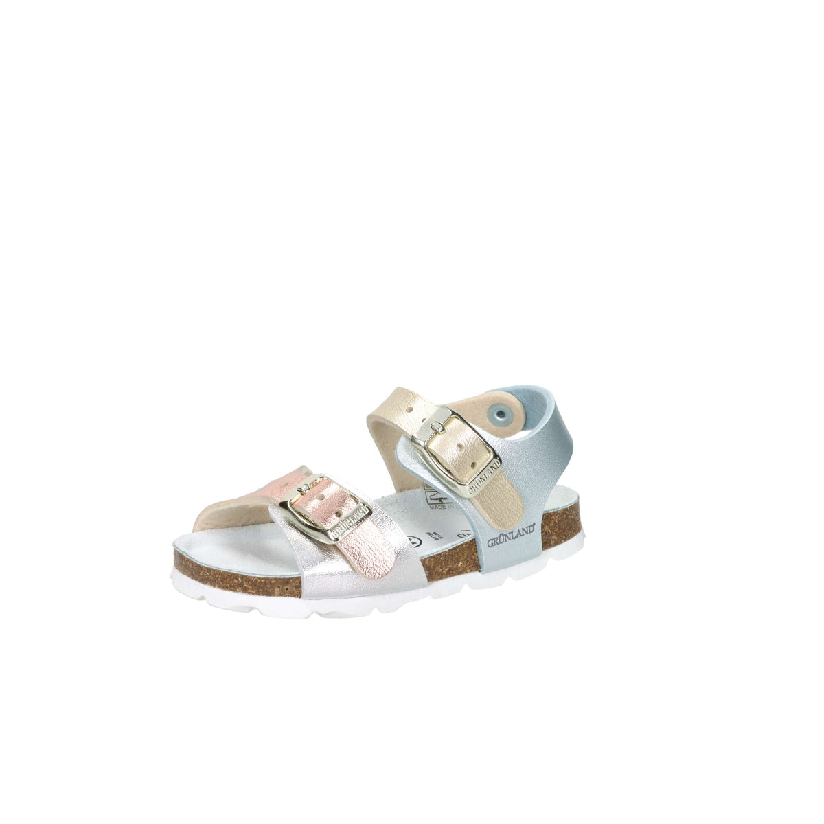 Grunland Niñas y chicas Sandalia SB0392-40 Plata/Rosa