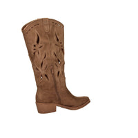 Crichic Damen Stiefeletten mit Absatz 3601-1 Braun