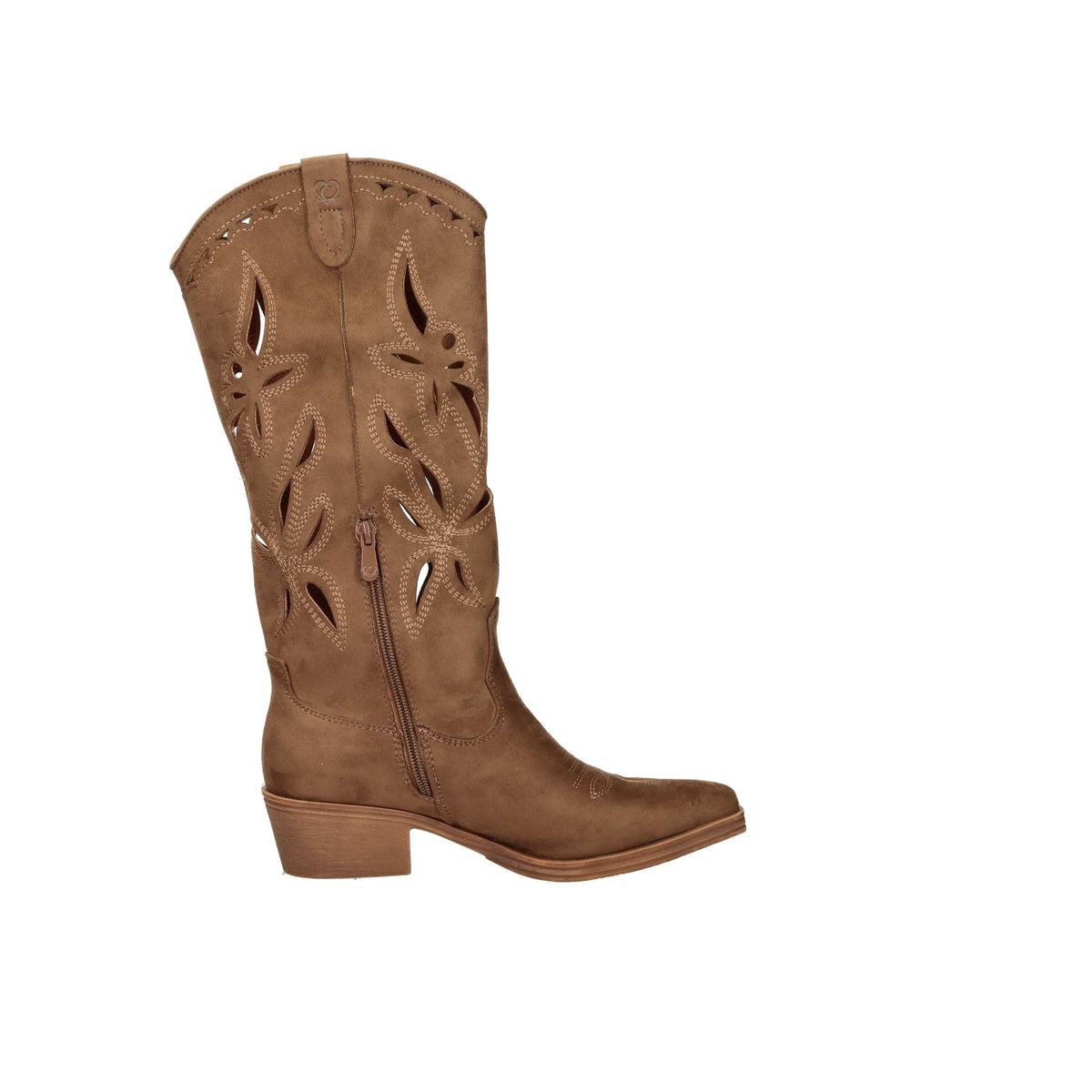 Crichic Damen Stiefeletten mit Absatz 3601-1 Braun