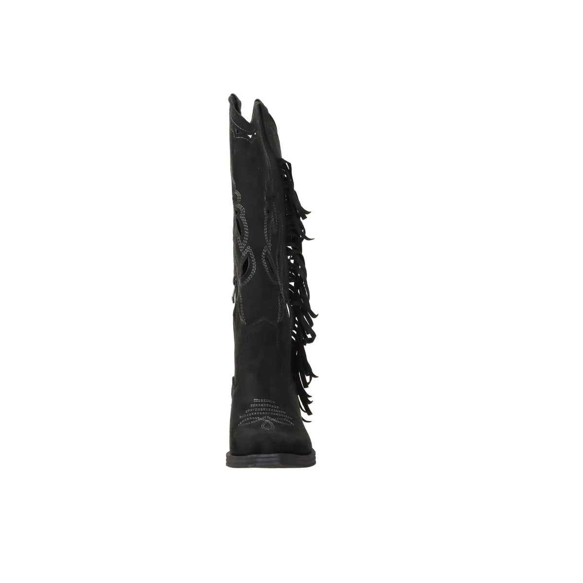 Crichic Damen Stiefeletten mit Absatz 3601-1 Schwarz