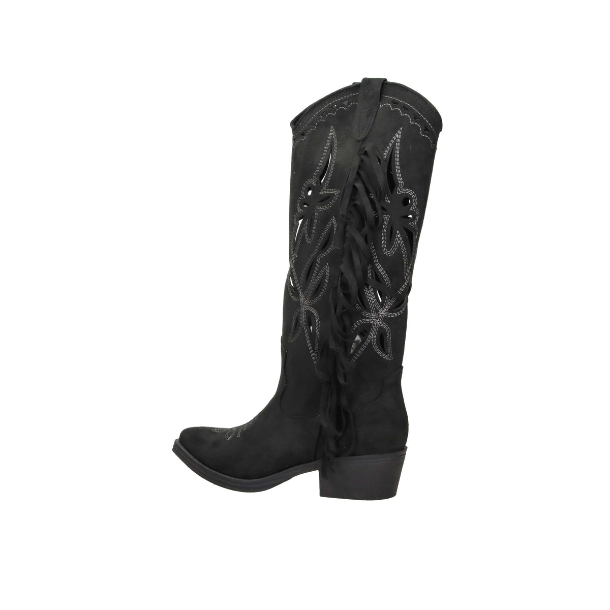 Crichic Damen Stiefeletten mit Absatz 3601-1 Schwarz