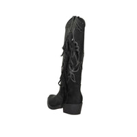 Crichic Damen Stiefeletten mit Absatz 3601-1 Schwarz